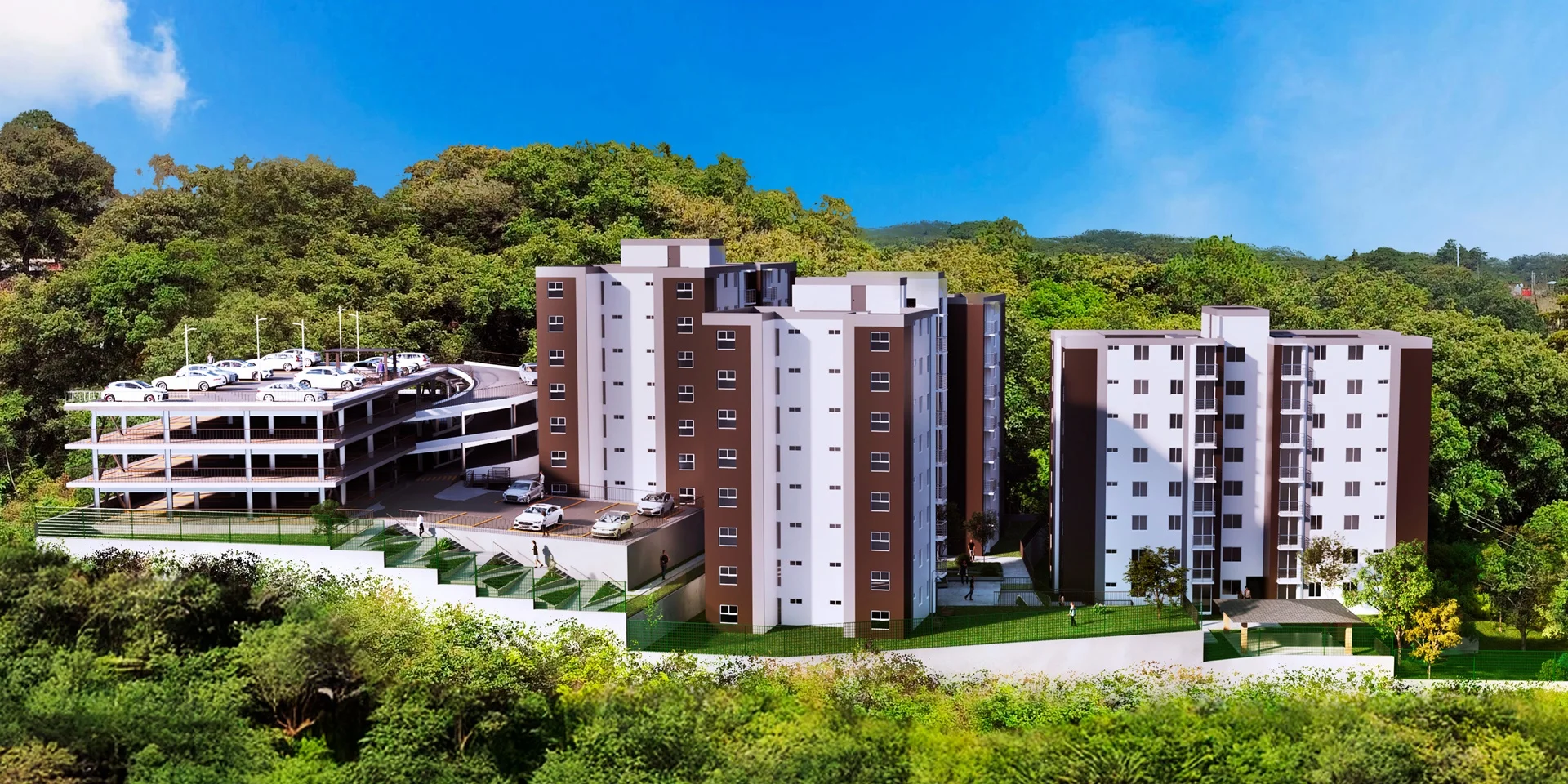Áreas y vistas de Altos de Montensano en Zona 16