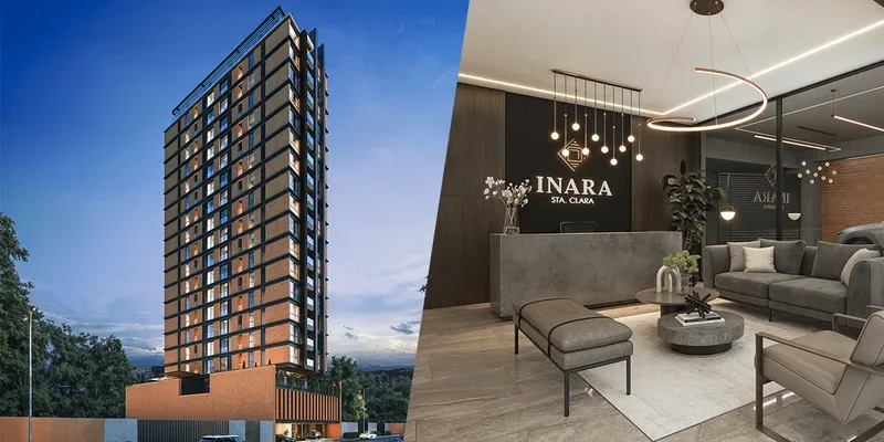 Fachada y concepto arquitectónico de Inara Santa Clara en Zona 10