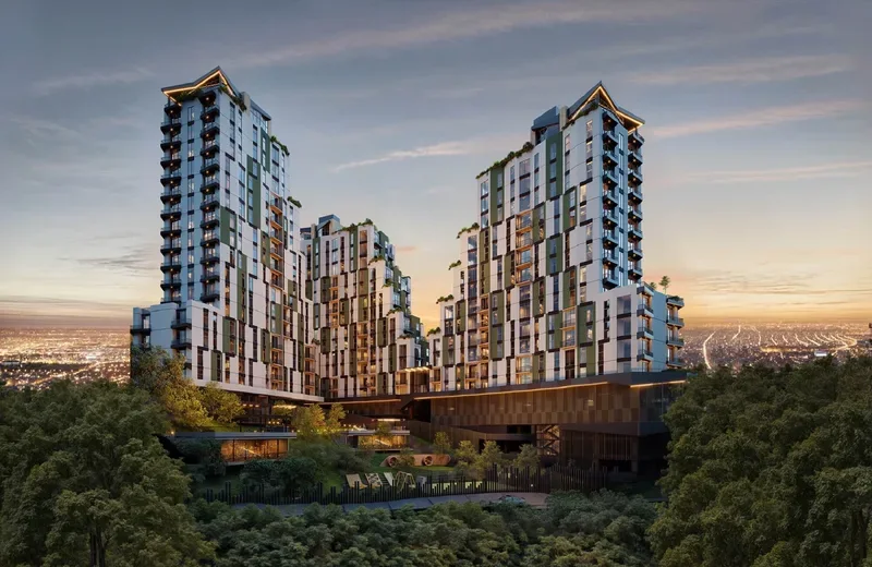 Fachada y concepto arquitectónico de Khora en Zona 16
