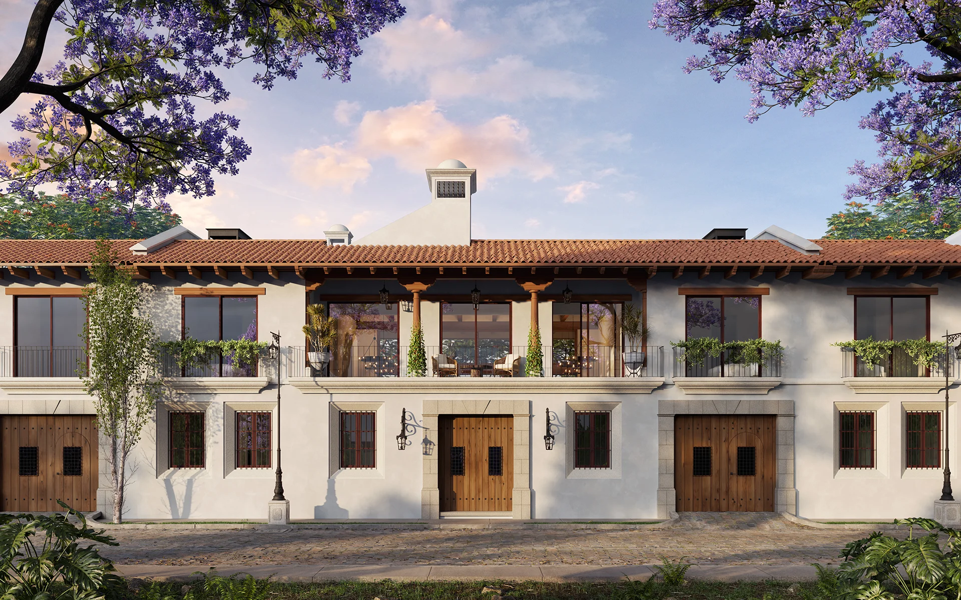 Interiores y sala de estar de lujo en Santa Elena